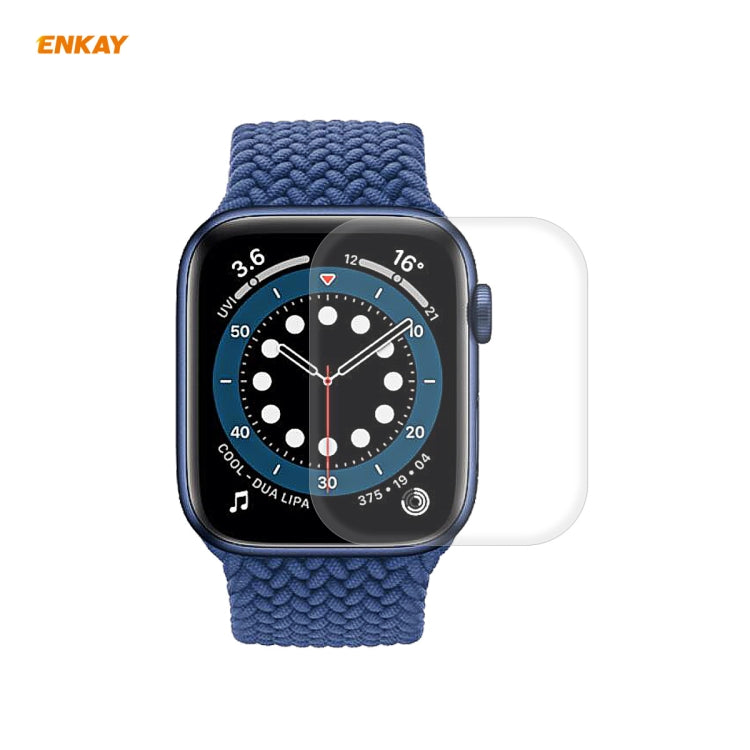 Curved PET screen protector film for Apple Watch 44mm with clear protective layer