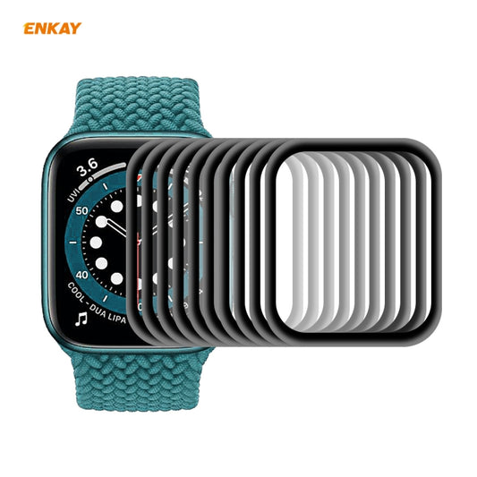 Apple Watch 3D screen protector film set with full coverage on smartwatch display