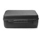 Hard shell storage bag, dark gray with elastic strap organizer on top