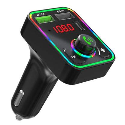 F3 Car FM Transmitter LED Backlight Receiver MP3 Player 3.1A USB Charger Dual USB Charger, F3