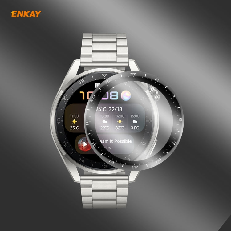 3D full-coverage screen protector film for Huawei WATCH 3 Pro on smart watch display