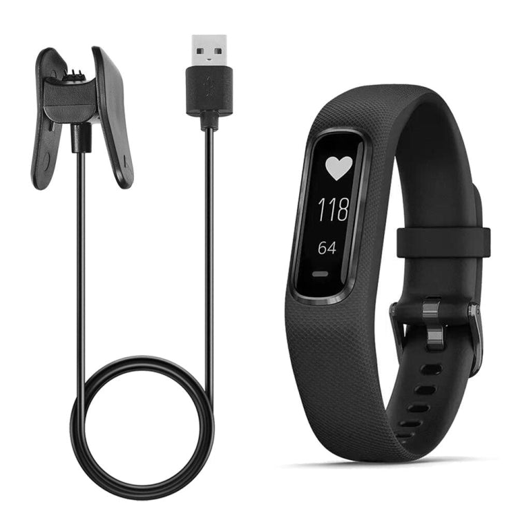 Replacement USB charging cable with black clip dock and smartwatch charging end