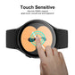 Touch-sensitive Galaxy Watch screen protector film with finger swipe