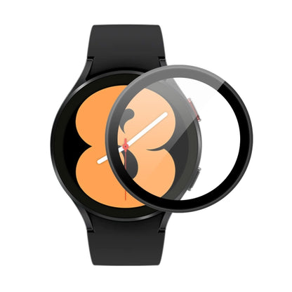 Full coverage screen protector film for Samsung Galaxy Watch4 44mm with curved PC edge