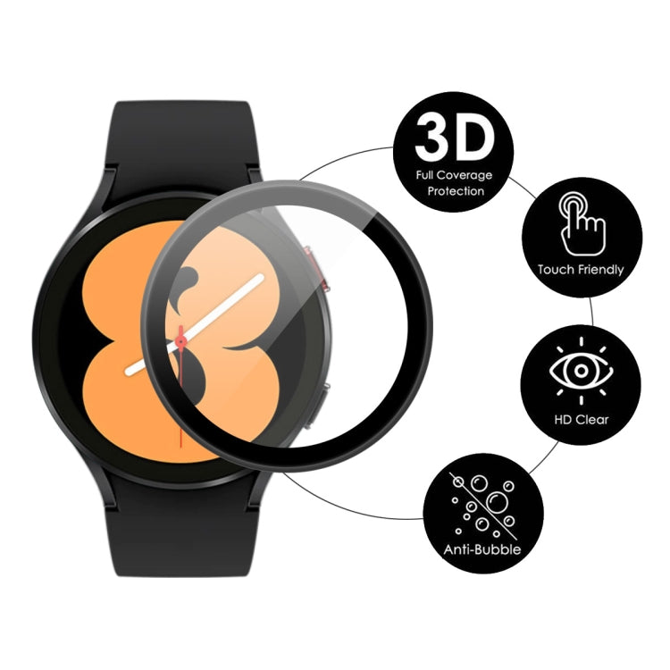 3D full-coverage screen protector film for Samsung Galaxy Watch4 44mm with anti-bubble