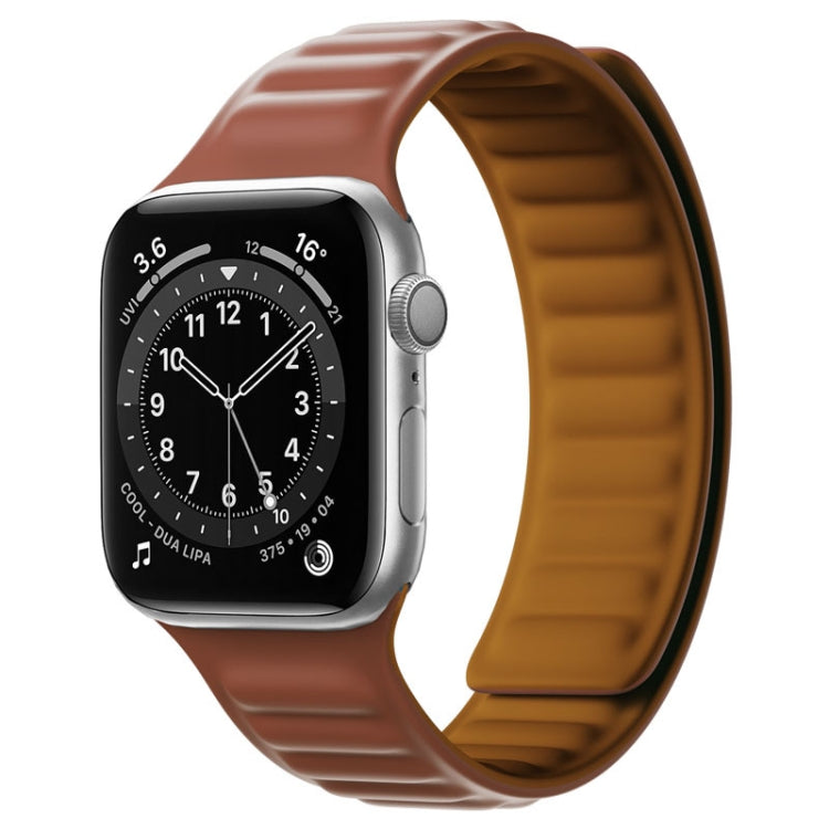 Silicone Magnetic Strap Watchband For Apple Watch Series, 7 41mm / 6&SE&5&4 40mm / 3&2&1 38mm, 7 45mm / 6&SE&5&4 44mm / 3&2&1 42mm