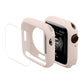 Light gray TPU watch case with full-coverage PET screen protector film for Apple Watch