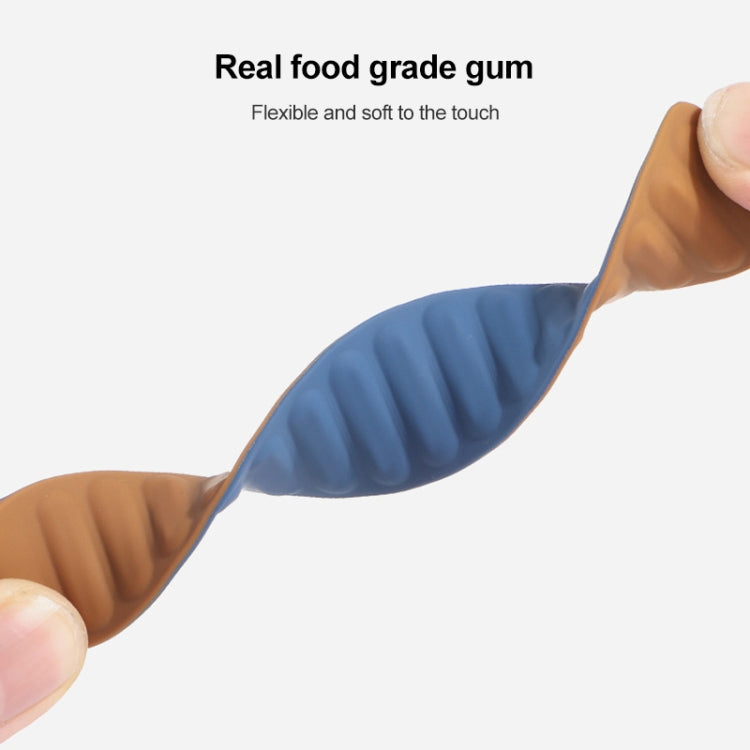 Silicone magnetic watch strap, blue flexible band