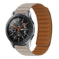 Silicone magnetic watch strap in beige with matching brown underside.