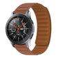 Silicone magnetic watch strap, brown silicone band with tan interior, for Huawei-style watch