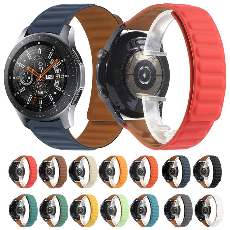 Silicone magnetic watch bands in multiple colors shown on smartwatches