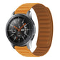 Silicone magnetic watch band for SM-R382, orange strap with brown underside