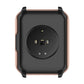 Black PC toughened film case with cutout for watch face and charging contacts