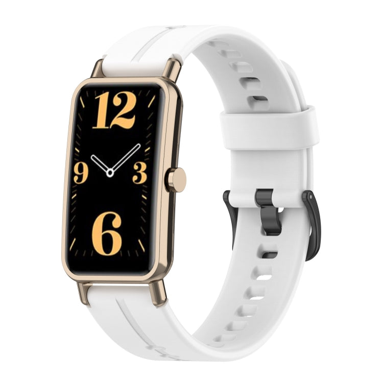 Solid Silicone Soft Strap, For Huawei Watch Fit mini