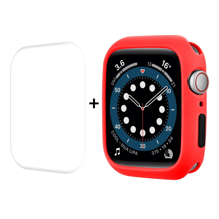 ENKAY  TPU Case  + Full Coverage PET Screen Protector, For Apple Watch Series 8 / 7 41mm, For Apple Watch Series 8 / 7 45mm