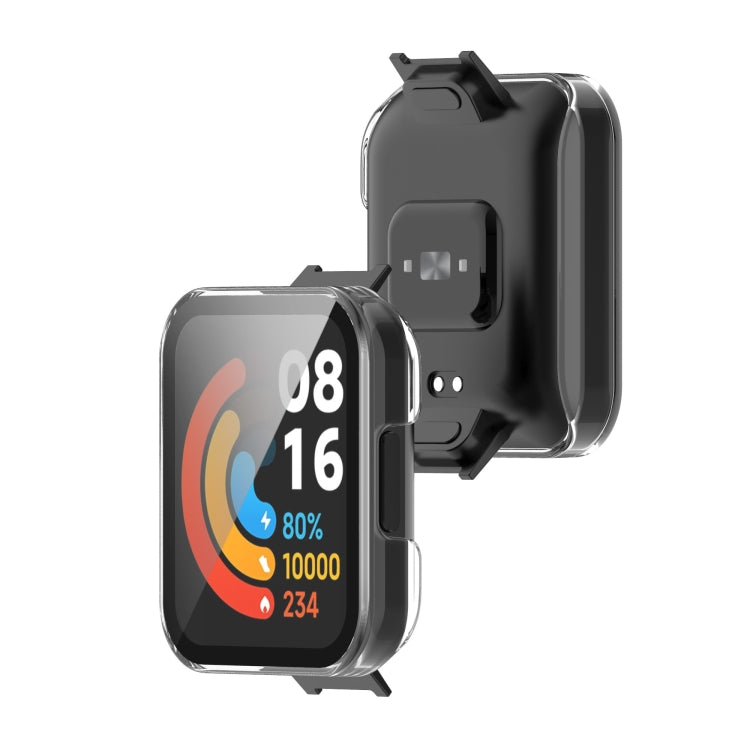 Full-enclosed watch case set with watch face visible, front and open back