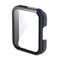 Blue full-enclosed watch case with clear toughened film screen cover
