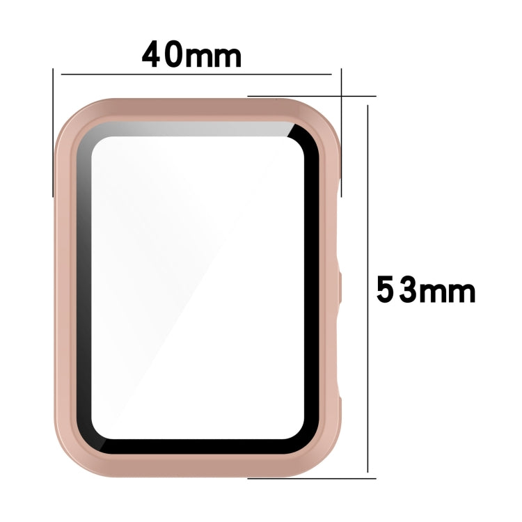 Protective case dimensions: 40mm wide x 53mm tall (pink frame view)
