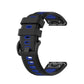 26mm Two-color Silicone Jack Watch Strap, For Garmin Fenix 7X