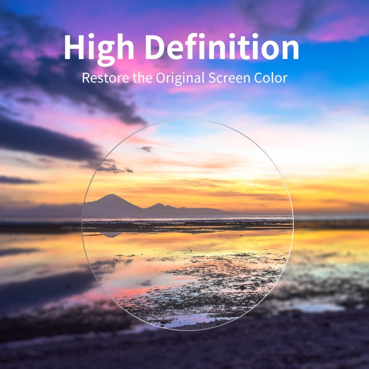 High-definition tempered glass screen protector clarity circle graphic