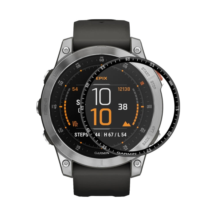 ENKAY 3D full coverage screen protector film for Garmin Epix on a black watch