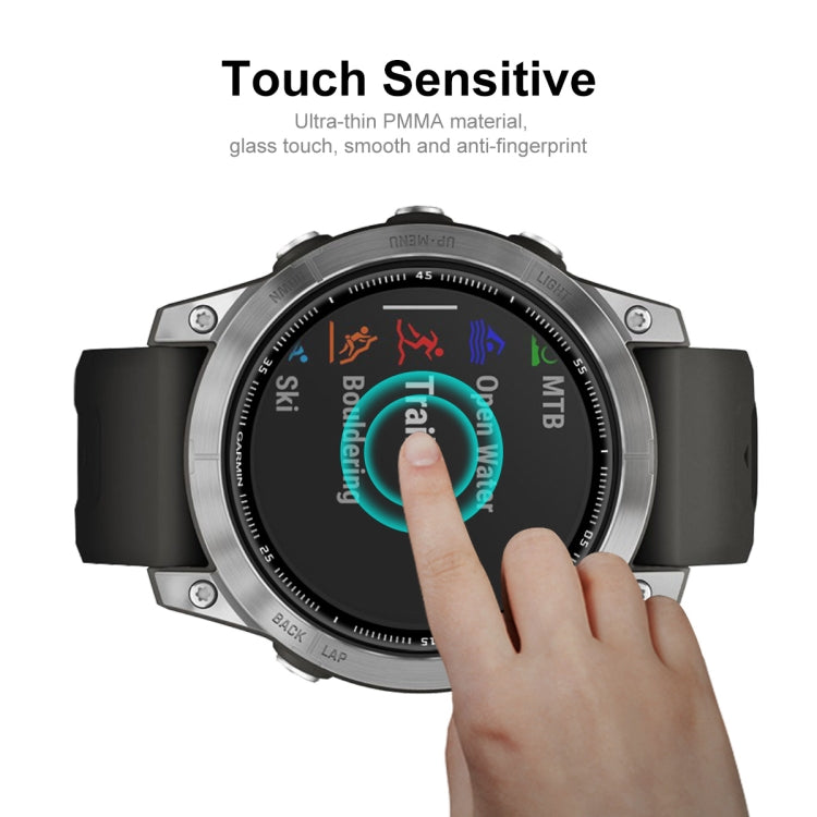3D full-coverage screen protector film for Garmin smartwatch, touch-sensitive