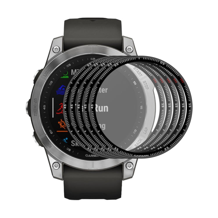 3D full-coverage screen protector film stack for Garmin smartwatch, curved edge