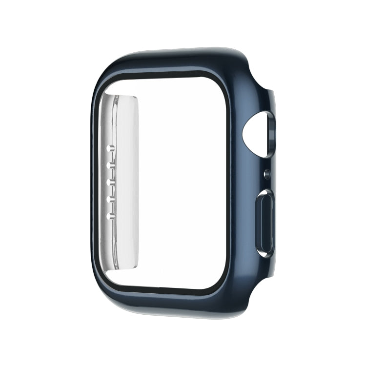 Electroplating Monochrome PC+Tempered Film Watch Case, For Apple Watch Series 9 / 8 / 7 45mm, For Apple Watch Series 8 / 7 45mm, For Apple Watch Series 6/5/4/SE 44mm, For Apple Watch Series 3/2/1 42mm, For Apple Watch Series 9 / 8 / 7 41mm             ...