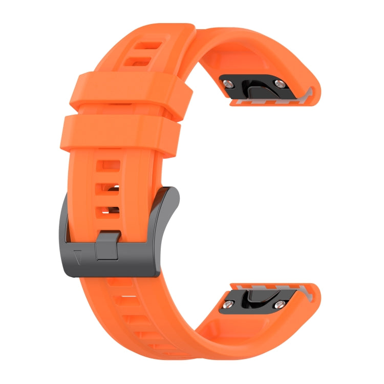 20mm orange silicone watch band with clasp for Garmin Fenix 5S/5S Plus