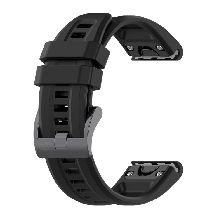 20mm black silicone watch band with clasp for Garmin Fenix 5S/5S Plus