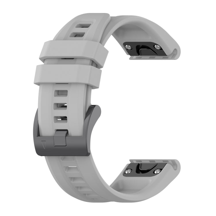 20mm light gray silicone watch band with clasp for Garmin Fenix 5S/5S Plus