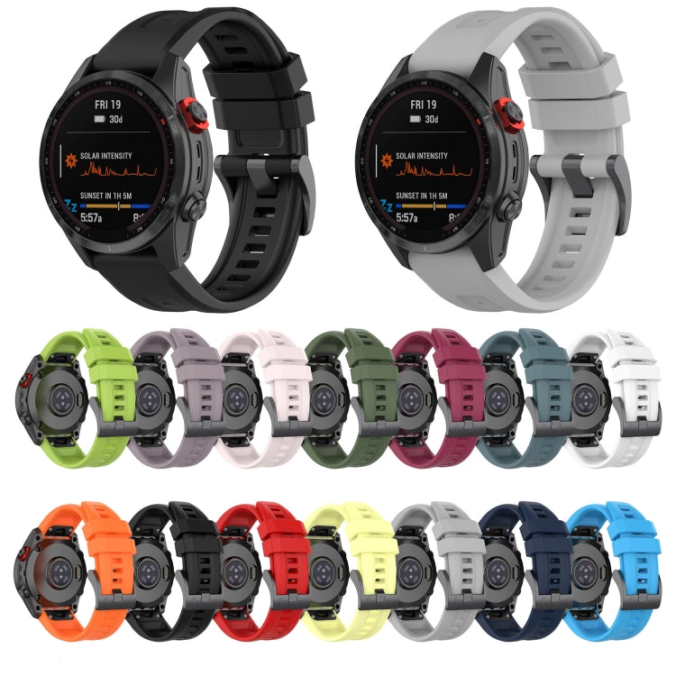 20mm silicone watch band set with multiple solid colors and perforated strap designs