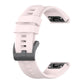 20mm silicone watch band in white with perforated strap and metal clasp end