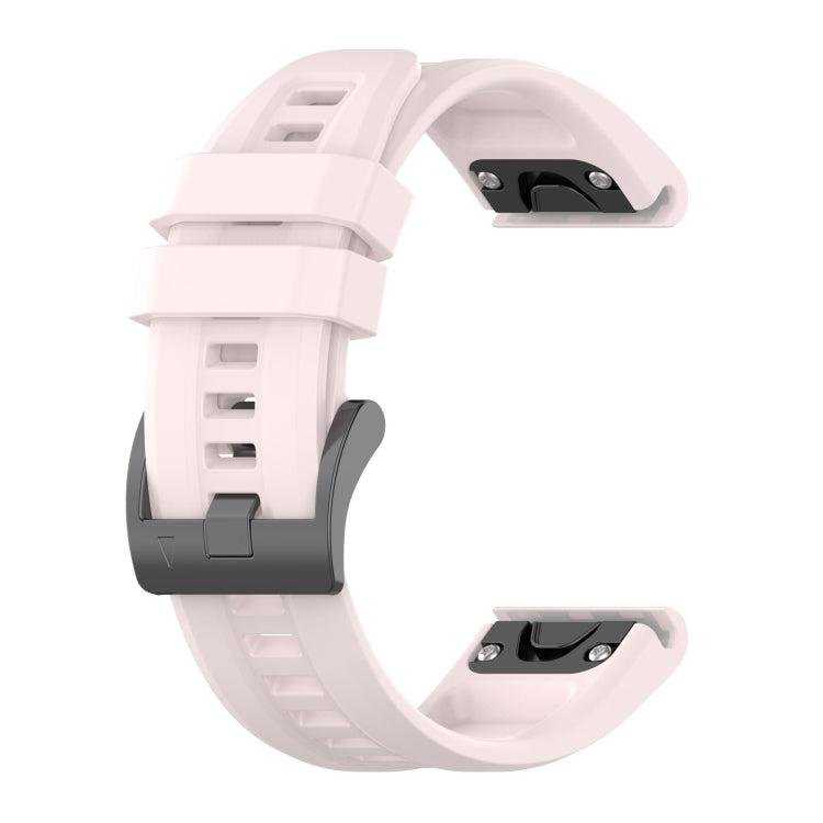 20mm silicone watch band in white with perforated strap and metal clasp end
