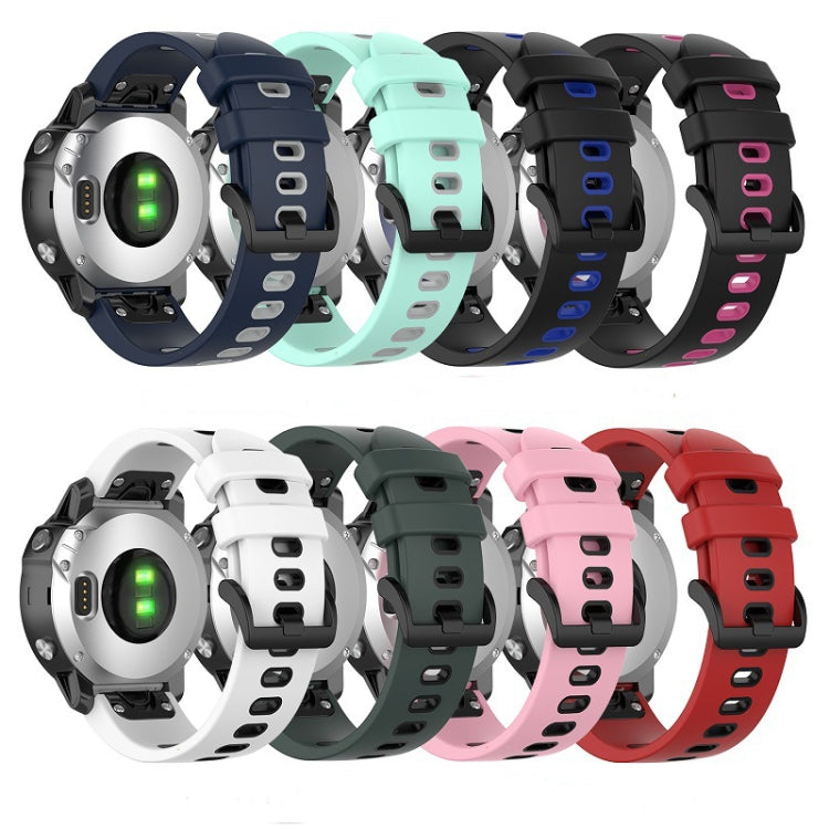 26mm silicone sports two-color watch band, multi-color strap set