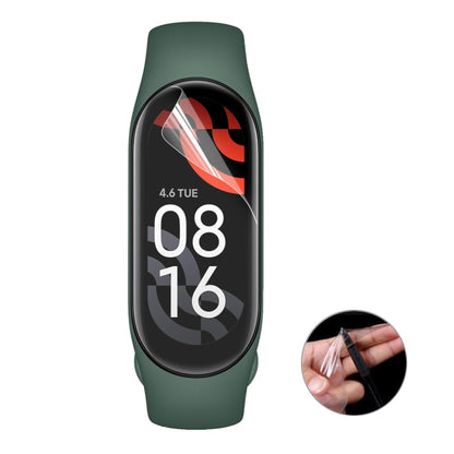 Mi Band 7 screen protector film, full coverage, clear TPU, no warp edges