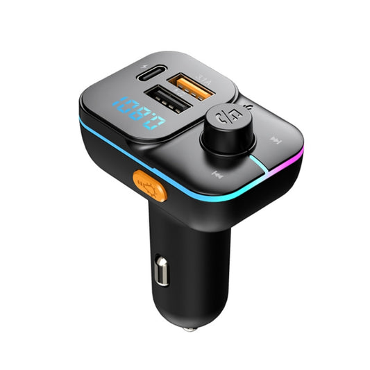 Car Bluetooth MP3 player with FM transmitter, LED display, dual USB charging ports