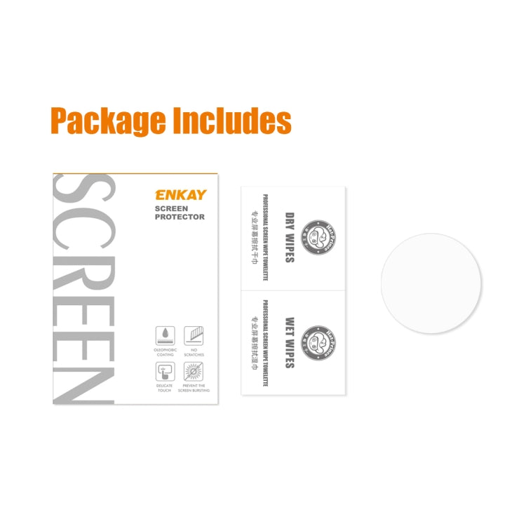 ENKAY tempered glass screen protector package for Garmin Forerunner 255 watch