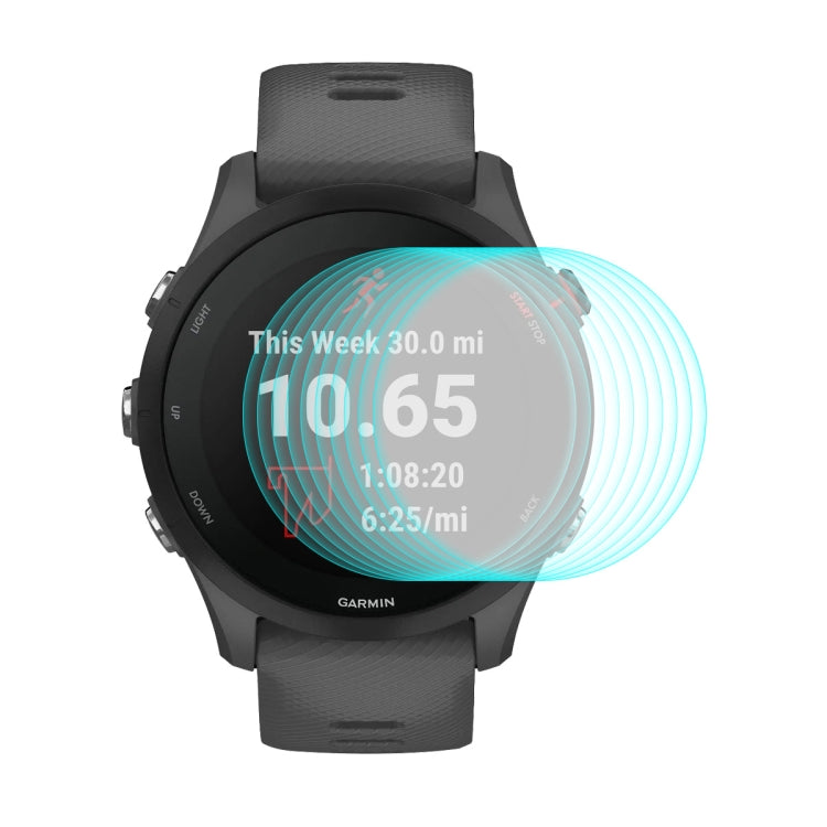 ENKAY tempered glass screen protector on Garmin Forerunner 255 with enhanced clarity