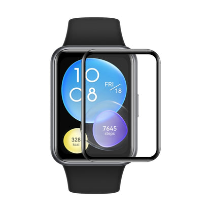 Full-coverage smartwatch screen protector film for Huawei Watch Fit 2, clear, curved edge