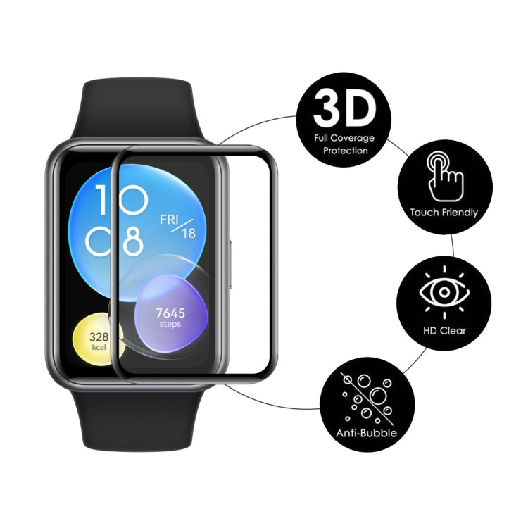 Huawei Watch Fit 2 3D screen protector film with touch-friendly, HD clear, anti-bubble features