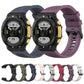 Silicone leisure watch band for Amazfit T-Rex 2, assorted silicone colors shown