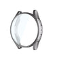 Electroplated soft TPU watch case with full coverage screen protector, silver gray