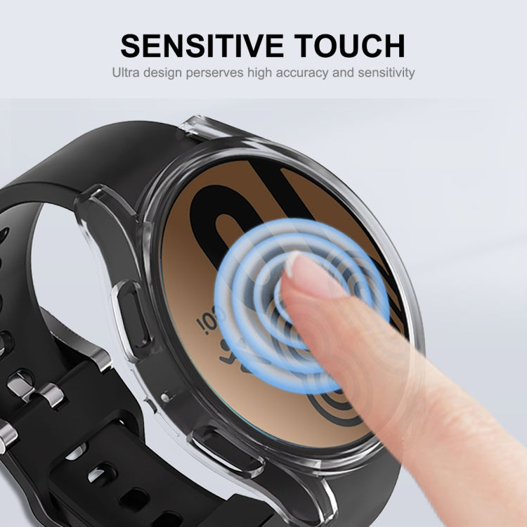 Electroplated soft TPU watch case with full coverage, touch-ready window, black