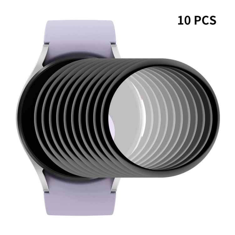 10-pack full coverage smartwatch screen protector film for round Galaxy Watch screen