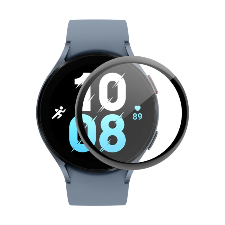 Galaxy Watch 5 screen protector film, clear 3D full-coverage on dark display