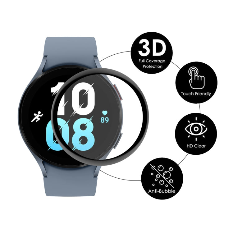 Galaxy Watch 5 screen protector film with 3D full coverage, touch, HD clear icons