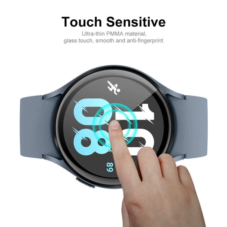 Galaxy Watch 5 screen protector with touch-friendly clear film over watch face