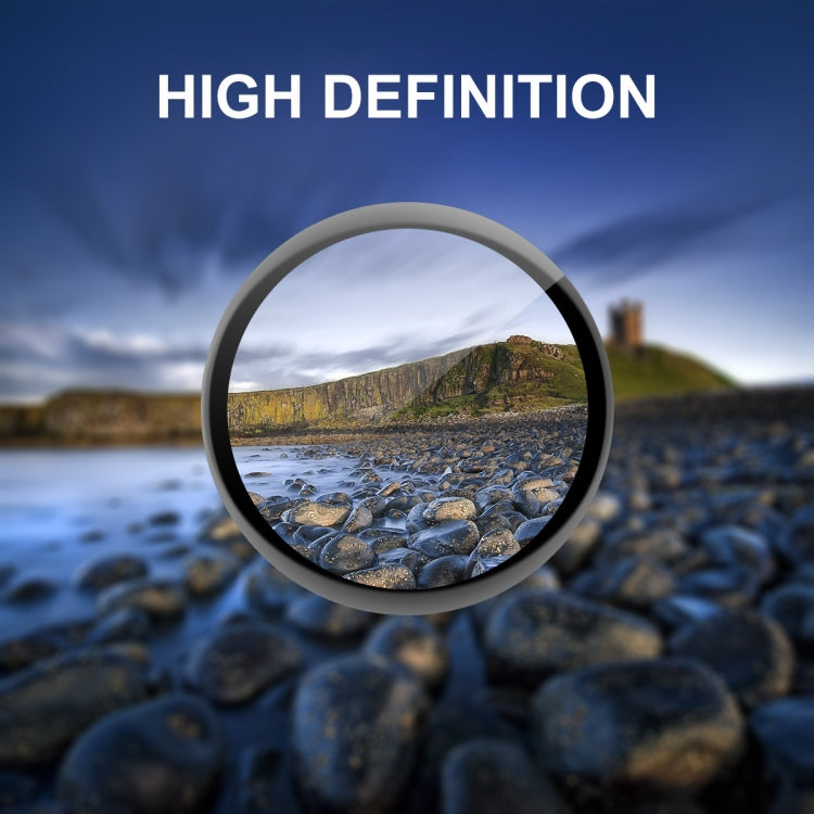 High definition clear screen protector film showing sharp landscape through glass