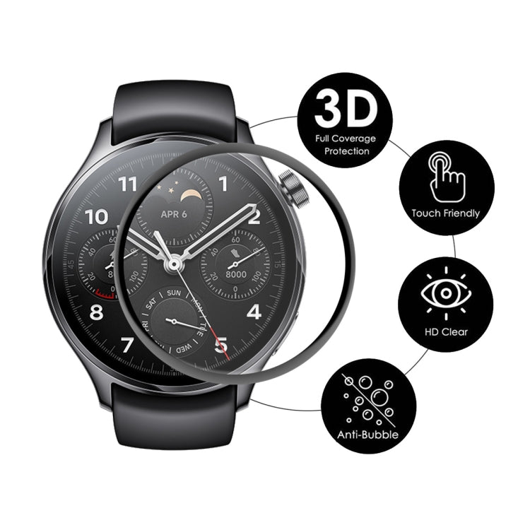 Xiaomi Watch S1 Pro ENKAY 3D full-coverage screen protector film with anti-bubble layer